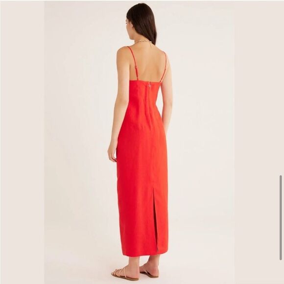 Rumer Bridget Ring Maxi Linen Dress‎ Med NWT - Picture 5 of 15
